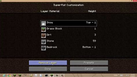Image result for How to Make a Custom Superflat Preset Java