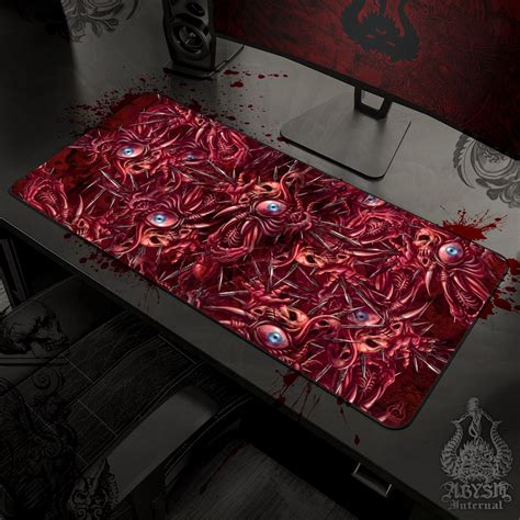 Halloween Desk Mat, Horror Gaming Mouse Pad, Eyeballs Table Protector ...
