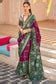 Buy Purple Berry and Green Printed Patola Saree Online - MySilkLove