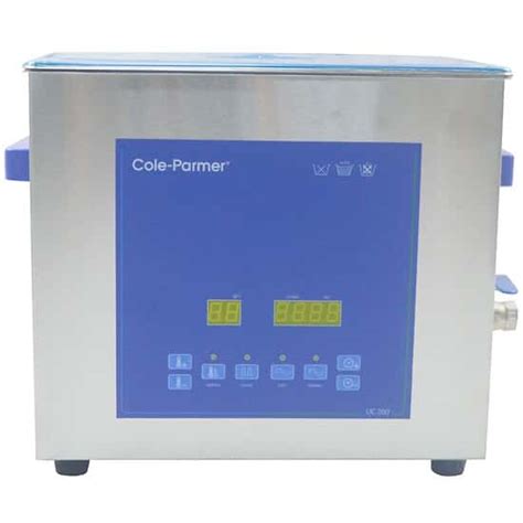 Cole-Parmer UC 200 Ultrasonic Cleaner with Digital Timer and Heat, 6 ...