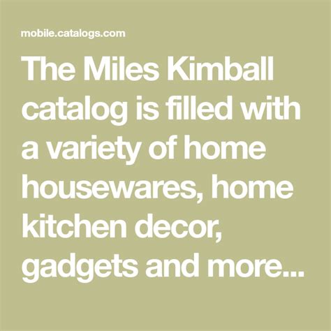 Home Kitchen Decor and More - Miles Kimball Catalog