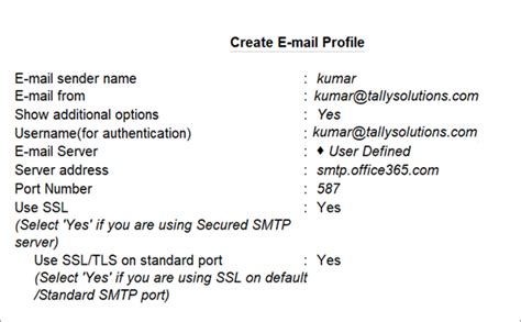 E-mailing in TallyPrime