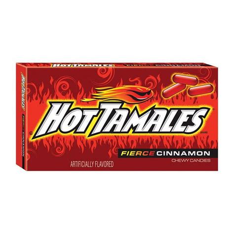 Hot Tamales Fierce Cinnamon Chewy Candy, 5 ounce Theater Box, 1 count ...