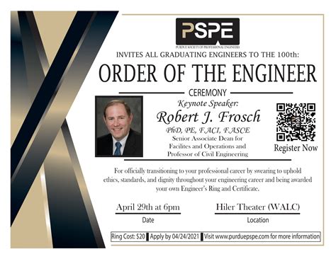 Order of the Engineer: April 29th at 6PM – Undergraduate Blog