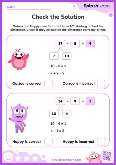 Difference within 10 Worksheet 的图像结果
