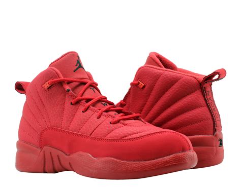 Jordan - Nike Air Jordan 12 Retro Gym Red (PS) Little Kids Basketball ...