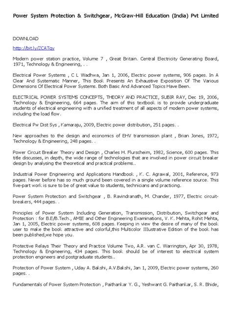 Image result for Power System Engineering Book