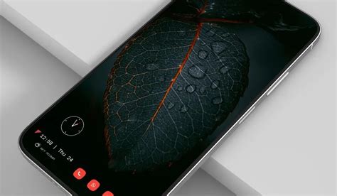 Red Leaf | Nova Launcher Android Homescreen Setup No.230