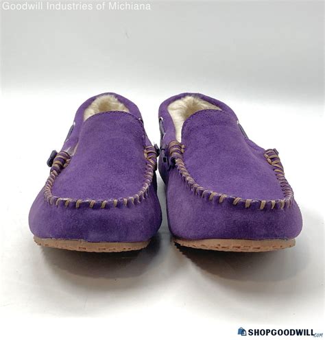 Purple Lands End Slippers Women's Size 8 | ShopGoodwill.com
