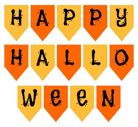 Happy Halloween Banner - 15 Free PDF Printables | Printablee | Happy ...