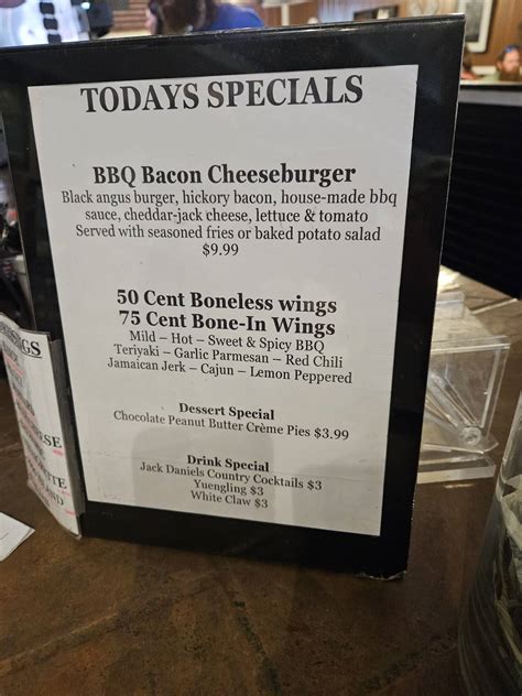 Menu at The Copper Grill restaurant, Copperhill