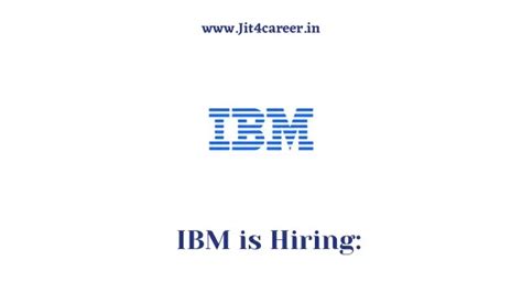 IBM Intern Recruitment 2022 | Software Engineer Intern | jt4career