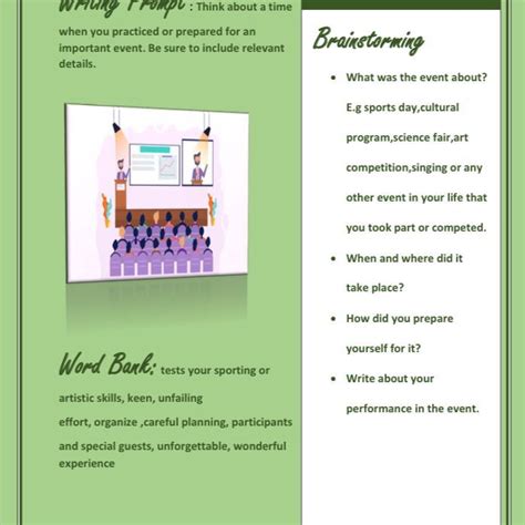 An important event -essay 200-250 words please follow the sheet given ...