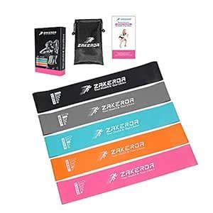 ZAKERDA Resistance Women Loop Exercise Bands with Instruction Guide ...