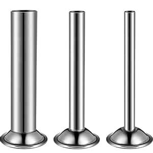 Buy Mudder 3 Pieces Sausage Stuffer Tubes Stainless Steel Grinder ...