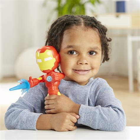 Marvel Spidey And His Amazing Friends Supersized Iron Man 9-Inch Action ...