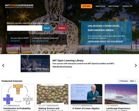 OCW MIT Courses 的图像结果