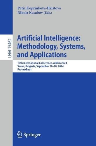 Buy Artificial Intelligence: Methodology, Systems, and Applications ...