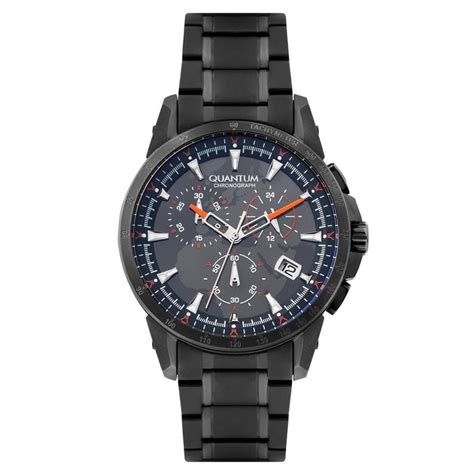 Buy Quantum Titanium Chronograph Black Round Dial Mens Watch - TTG859 ...