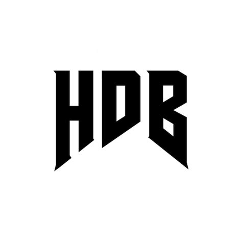 Hdb letter logo design for technology company hdb logo design black and ...