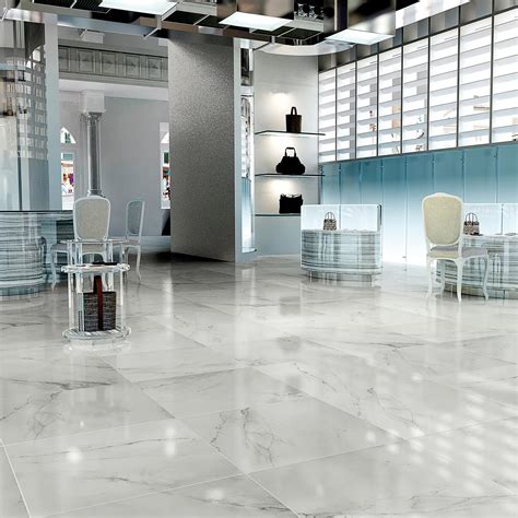Snow 30x30 Polished Porcelain Tile - USA Tile & Marble