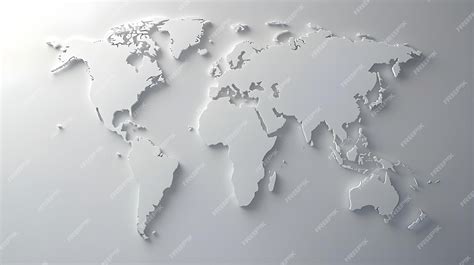 Clear Map of the World Just White Background 的图像结果
