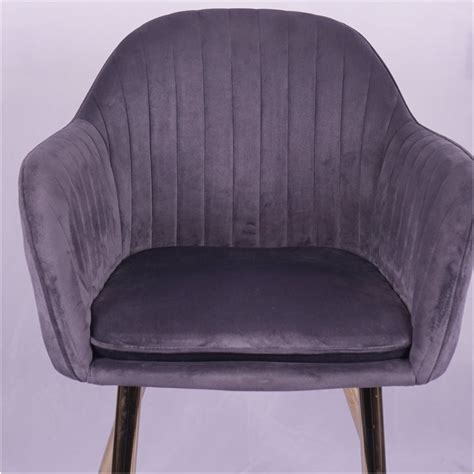 Stripe Grey Restaurant Chair With Arm rest – Gharnish