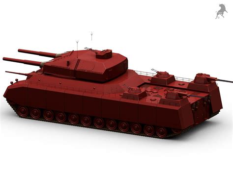 Landkreuzer P.1000 Ratte 3D Model $185 - .fbx .obj .max - Free3D