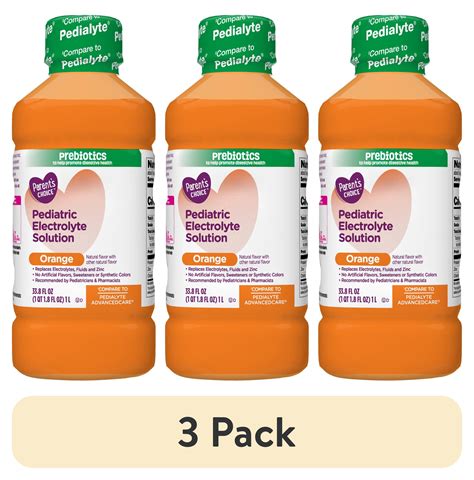 (4 pack) Parent's Choice Advantage Care Electrolyte Solution, Orange ...