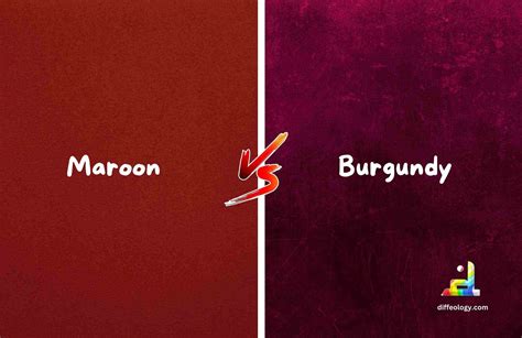 Difference Between Maroon And Burgundy | Diffeology