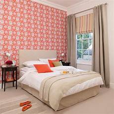 Orange Wallpaper For Bedroom by Bold Orange Statement Wallpaper Bedroom Wallpaper Ideas Orange Wallpaper For Bedroom