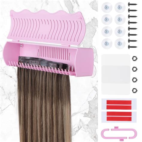 Amazon.com : IDN BEAUTY Hair Extension Holder Stand for Styling, 4 ...