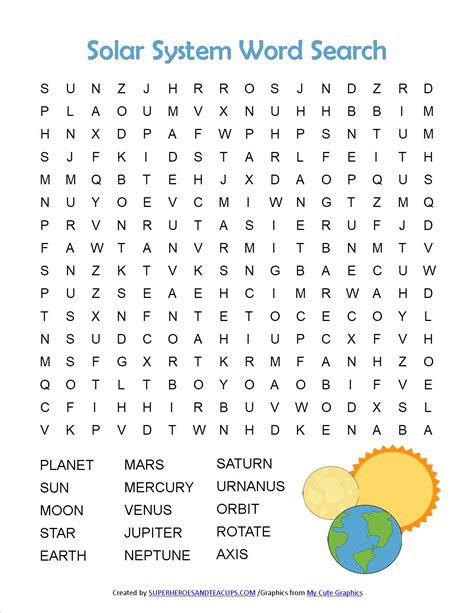 Solar System Puzzles Printable 的图像结果