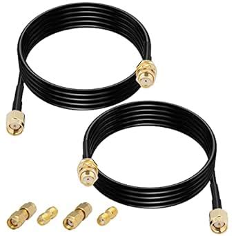 CAPChang SMA Antenna Cable RG174 Coaxial Cable 2-Pack 10FT SMA Female ...