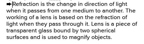 Refraction by spherical lenses. - Brainly.in