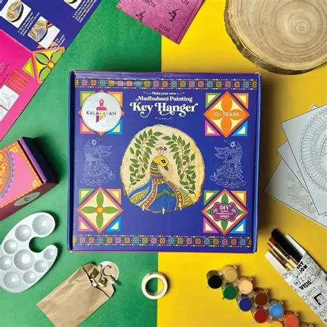 Kalakaram DIY Madhubani Key Hanger Kit – Buy Online Naivri