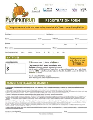 Fillable Online wp lps SATURDAY, OCTOBER 19 PIONEERS PARK, LINCOLN - wp ...