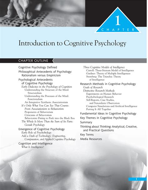 Nature-history-methods in cognitive Psychology - CHAPTER OUTLINE C H A ...