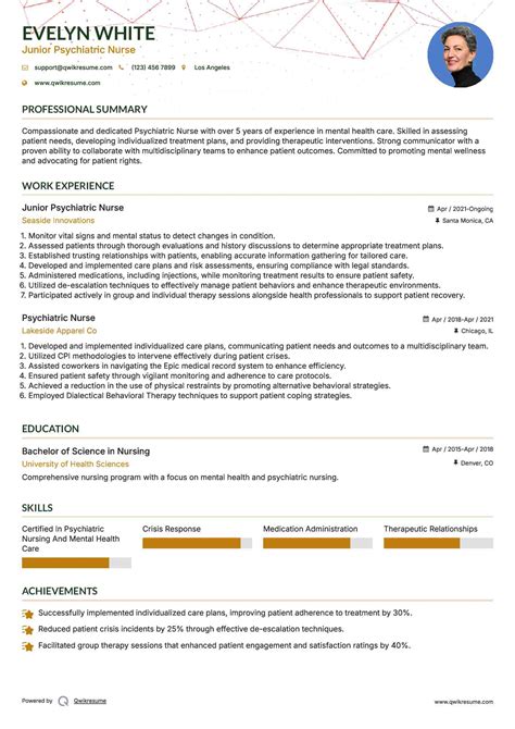 10+ Psychiatric Nurse Resume Samples & Templates for 2025