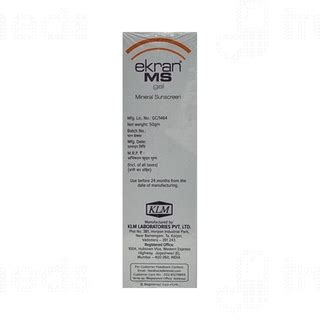 Ekran Ms Spf 50 Pa Mineral Sunscreen Gel 50gm - Uses, Side Effects ...