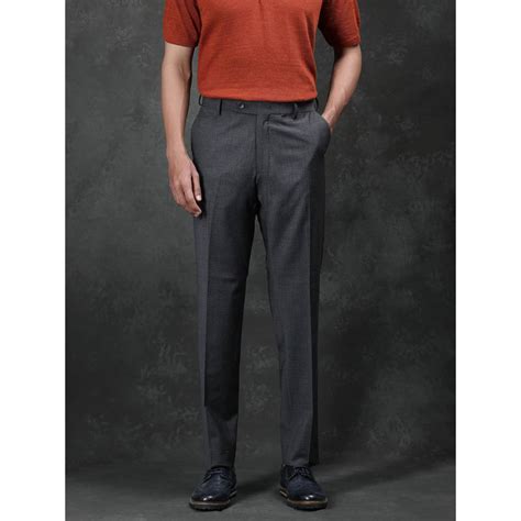 Buy Rare Rabbit Arbo Grey Plain Regular Fit Trouser Online