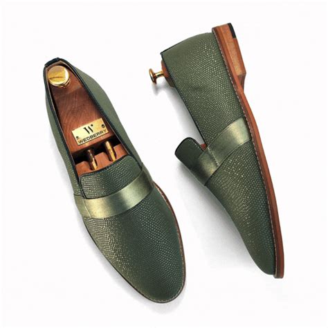 Shades of Green/Pista – Wedberry Ethnic Shoes