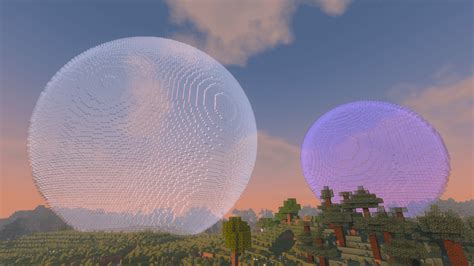 My sphere generator in command blocks. : r/Minecraft