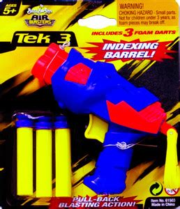 Buzz Bee Tek 3 Single Pack Tie on Card Guns & Darts - Tek 3 Single Pack ...