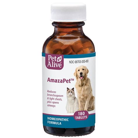 PetAlive AmazaPet - Natural Homeopathic Remedy Reduces Bronchospasms, Wheezing and Labored ...