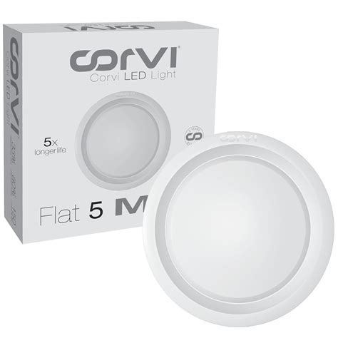Buy CORVI LED Flat 5 Round False Ceiling Light | 18 Watts illumination ...