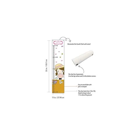 Personalized Canvas Growth Chart for Kids, Height | Ubuy India