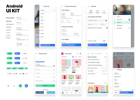 Free UI Library Android Figma Templates - UIkitFree.com