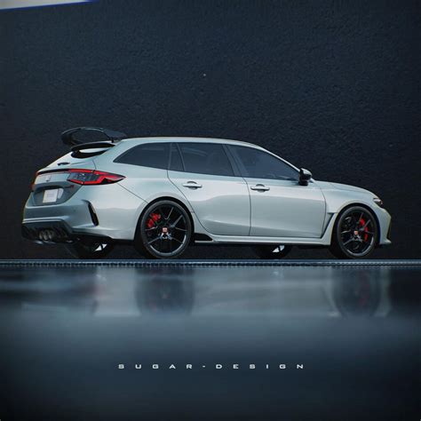 A 2023 Honda Civic Type R Sport Wagon Would Be Epic, Too Bad It’s Just A Render | Carscoops