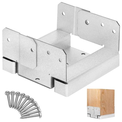 Snapklik.com : 1 PCS 6x6 Post Base For Concrete, Adjustable Aluminum ...